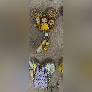 Tinker bell and Belle badges 🫶🏻